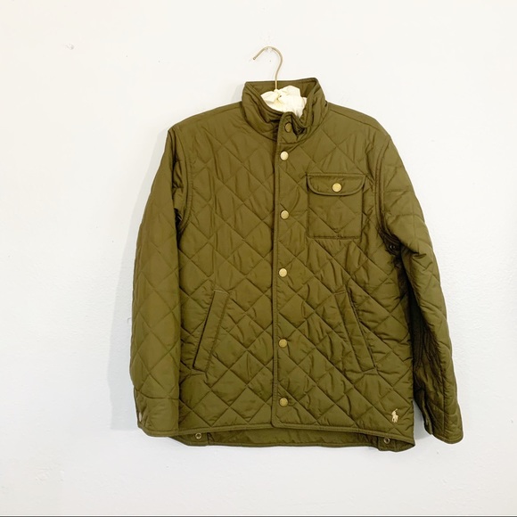 ralph lauren green quilted jacket